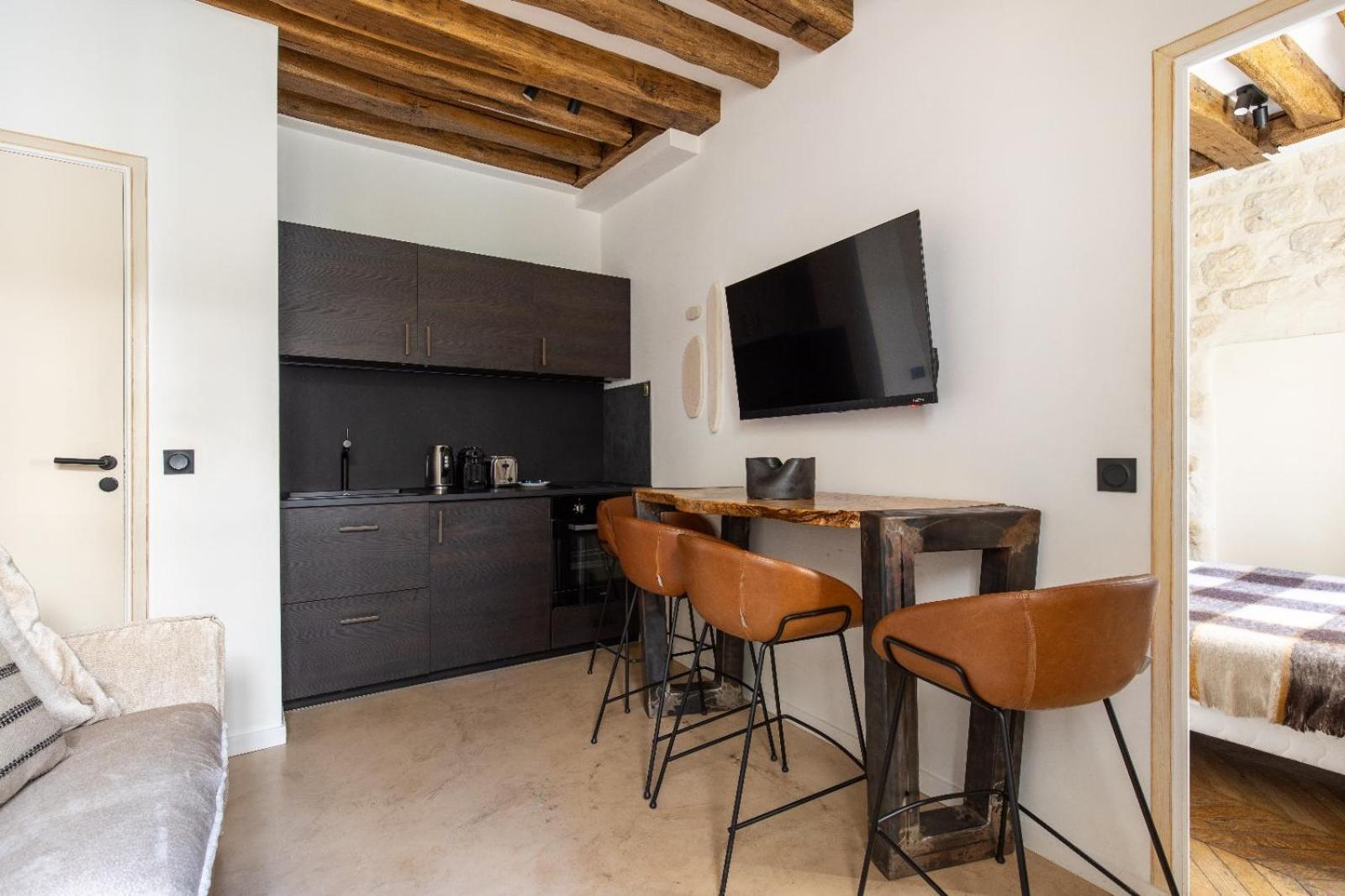 Authentic Apartment - 1Br-4P - Le Marais Paris Exterior foto